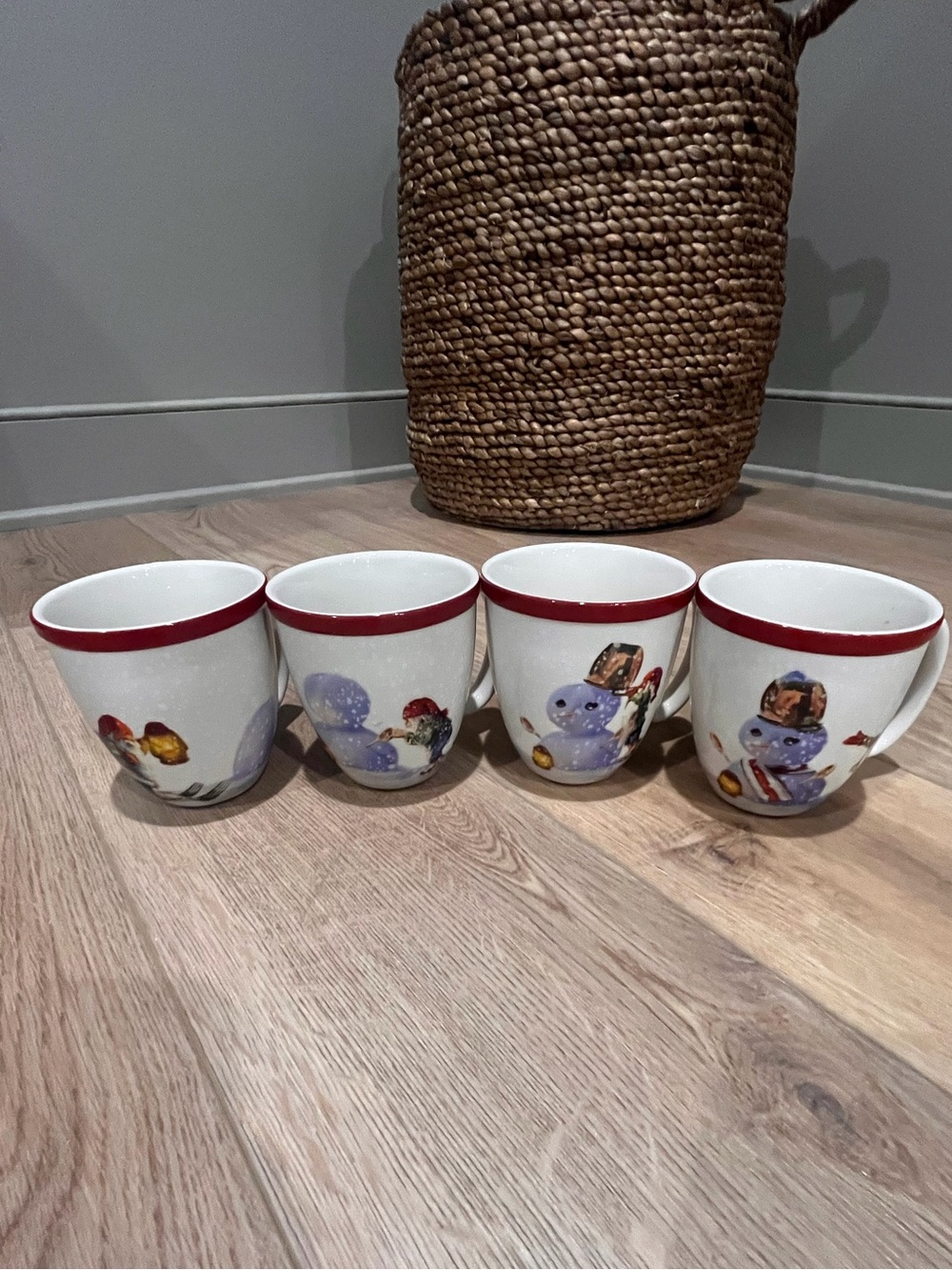 Williams Sonoma Nordic Elf Mugs - Set of 4